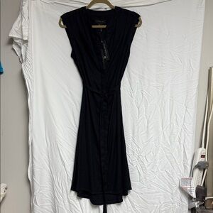 Tahari Dark Blue High Low Dress